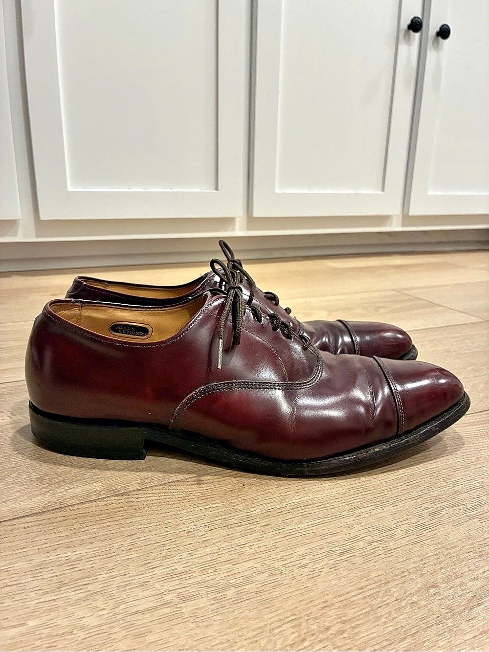 Allen Edmonds Men’s Park Avenue Leather Oxfords Oxblood Size 10 C